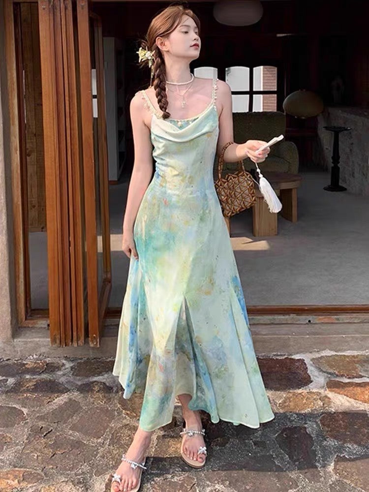 Aiertu  Sea Siren Ethereal Essence Style Dress Aiertu