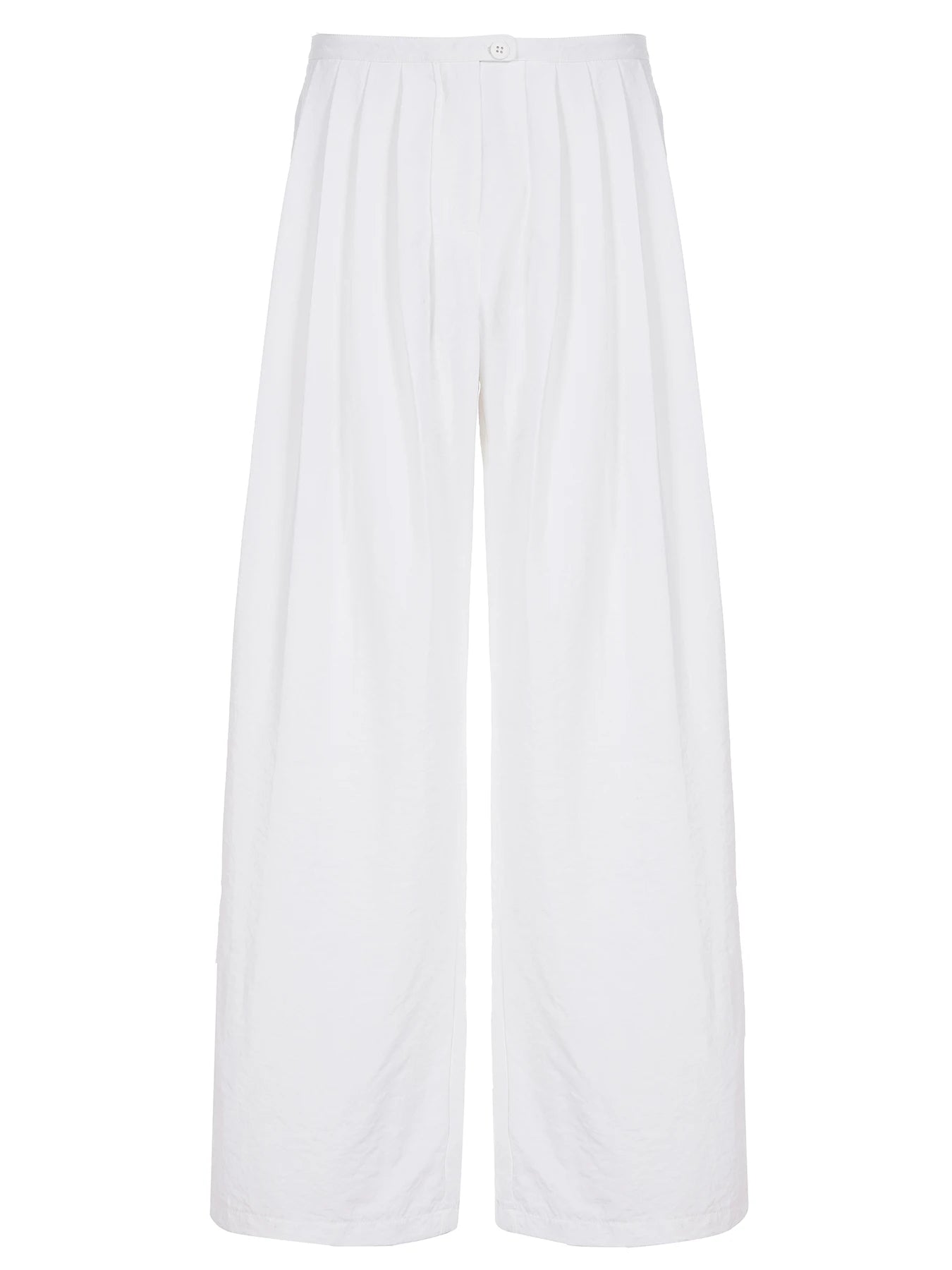 Aiertu  -  Sexy See Through Holiday Pants Summer Streetwear y2k Low Rise Loose Pleated Trousers Korean Fashion Ladies Casual Capris Aiertu