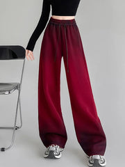 Aiertu  -  Vintage Tie Dye Y2K Sweatpants Women Streetwear High Waist Loose Pants Fall Casual American Retro Bf Hip Hop Trousers New Aiertu
