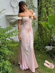 Aiertu  -  Fantoye Sexy Square Collar Bandage Women Dress Pink Puff Sleeve High Waist Dress Femme Summer French Elegant Party Clubwear 2026 Aiertu