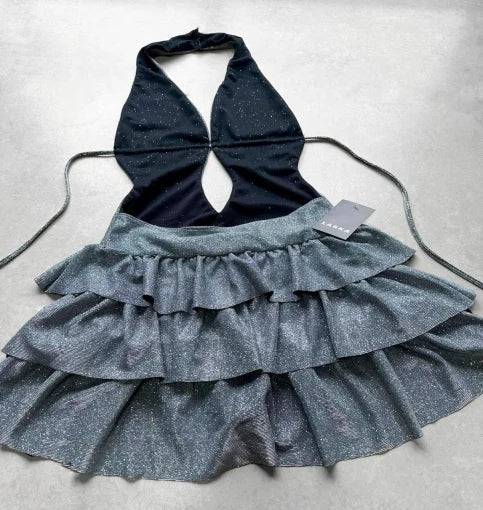 Aiertu  -  New Solid Color Suspender Dress for Women Spring and Autumn Retro Hot Girl Design Sexy Fashion Slim Suspender Cake Dress Aiertu