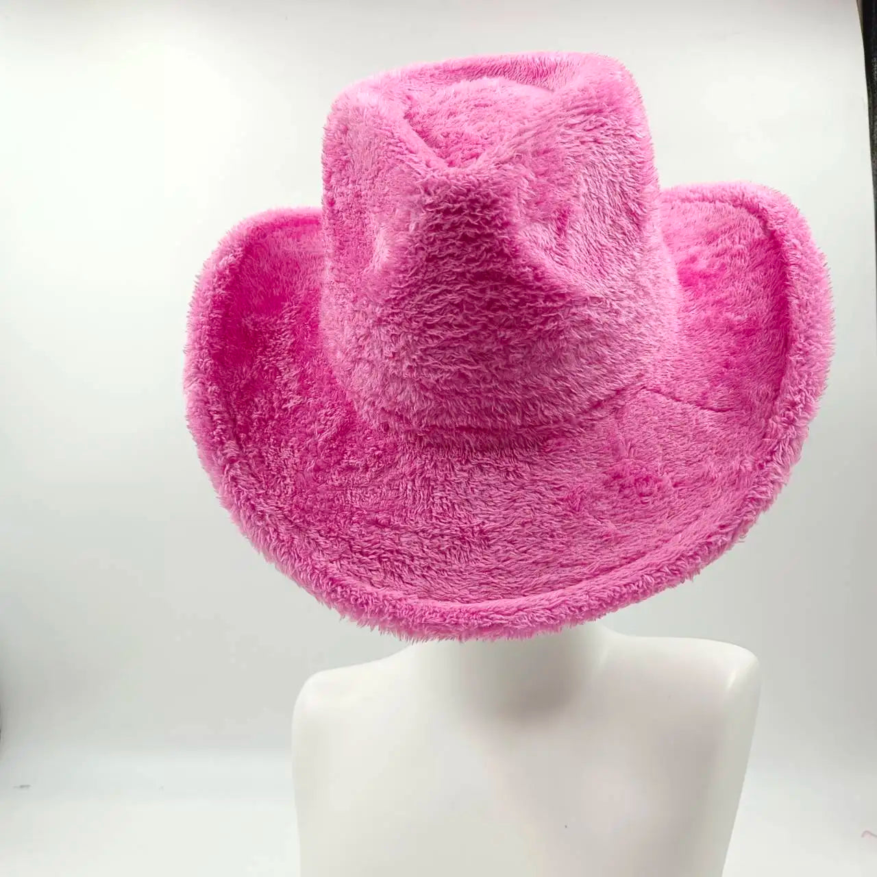 Aiertu  -  Fedora Hat Emerald Green Plush Cowboy Hat Material New Jazz Hat European and American Fashion Hat Big Brim Hat Aiertu