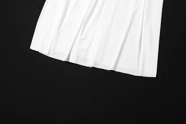 Aiertu  -  Puss Mesh Patchwork Maxi Dress Women Halter Backless Sleeveless Vacation Fashion Camping Ruched Elegant Classic Vestidos Aiertu