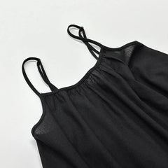 Aiertu  -  Solid Patchwork Loose Long Dress Women 2025 New Sleeveless Backless A-line Maxi Dress Summer Beach Holiday Casual A-line Vestido Aiertu