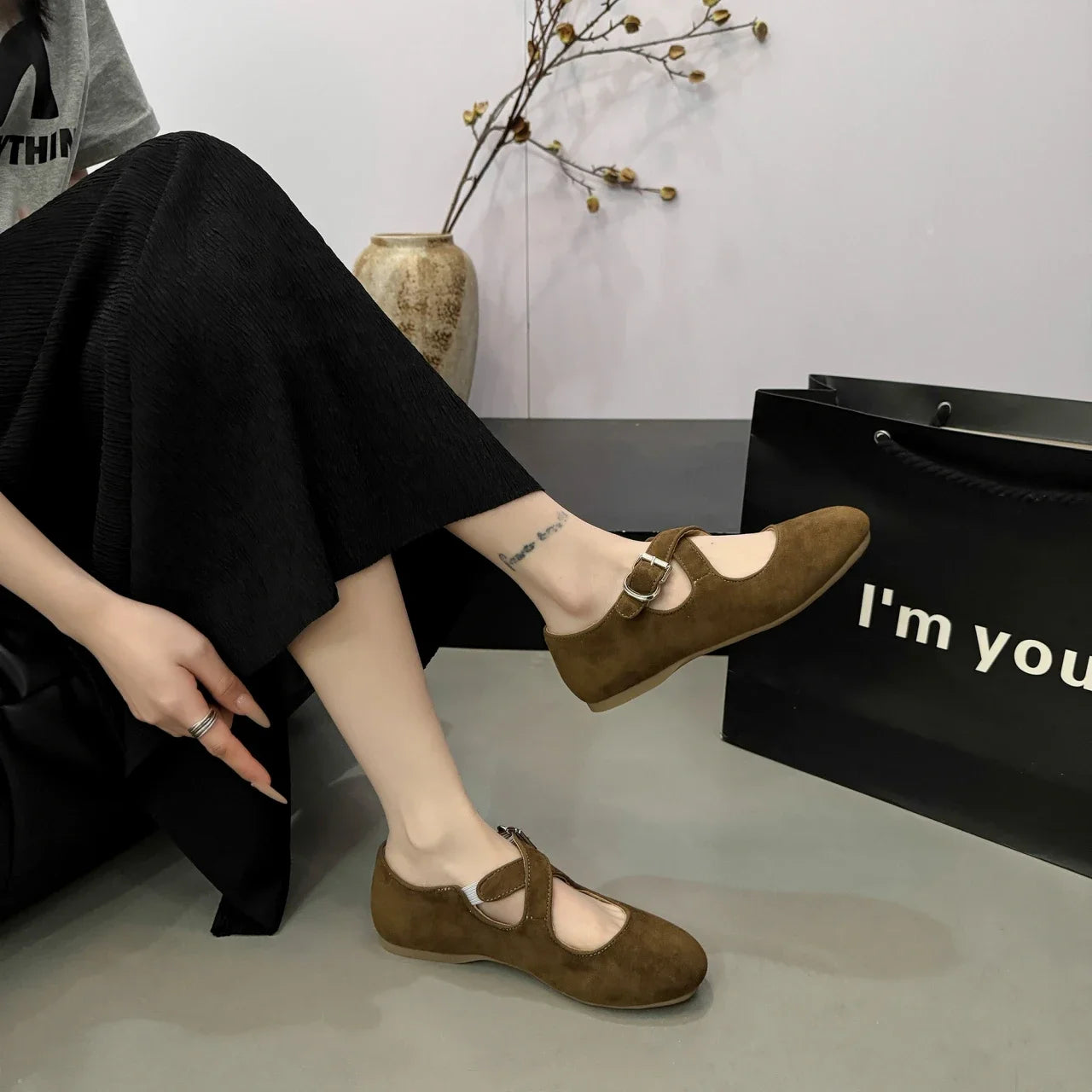 Aiertu  -  Leopard Marie Janes Shoes Flats Sandals Women Sneakers Casual Loafers Summer Trend Shallow Suede Zapatillas De Mujer Dress Aiertu