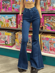 Aiertu  Classic High Waist Flare Jeans Aiertu
