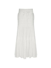 Aiertu  French Lace Splice Drawstring Maxi Skirt Aiertu