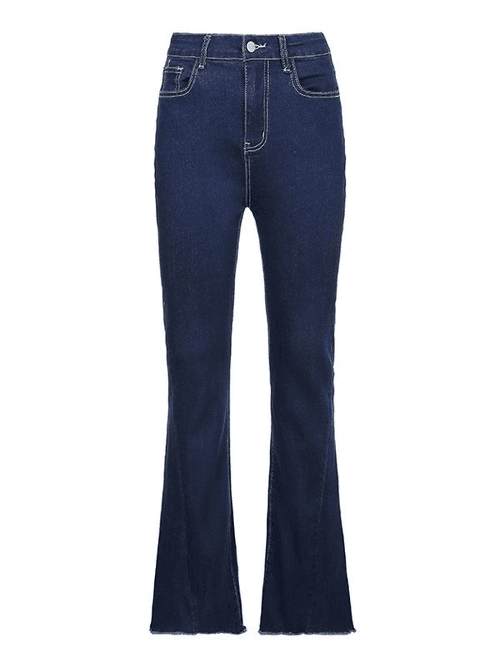 Aiertu  Classic High Waist Flare Jeans Aiertu