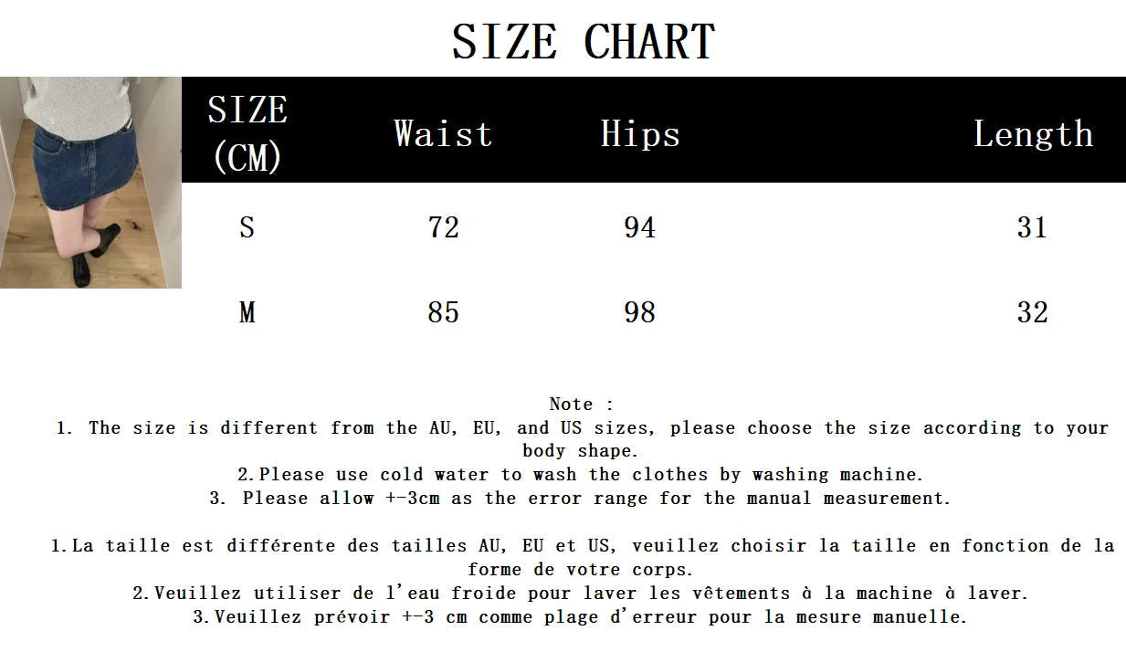 Aiertu  -  New Blue Vintage Denim Skirts For Women Low Waist Pocket Chic Mini Skirt 2025 Spring New Streetwear Fashion Casual Short Faldas Aiertu