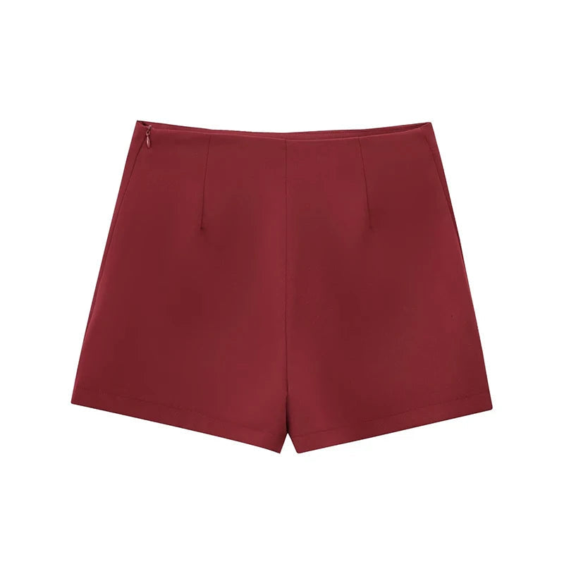 Aiertu  -  New Fashion Women Solid High Waist Wrap Elegant Shorts Skirts Aiertu