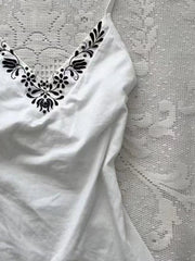 Aiertu  -  Summer Grunge Halter Bandage Fairy Crop Camisoles Sexy Streetwear Backless Vintage Tank Women Y2k Aesthetic Embroidery Top Tanks Aiertu