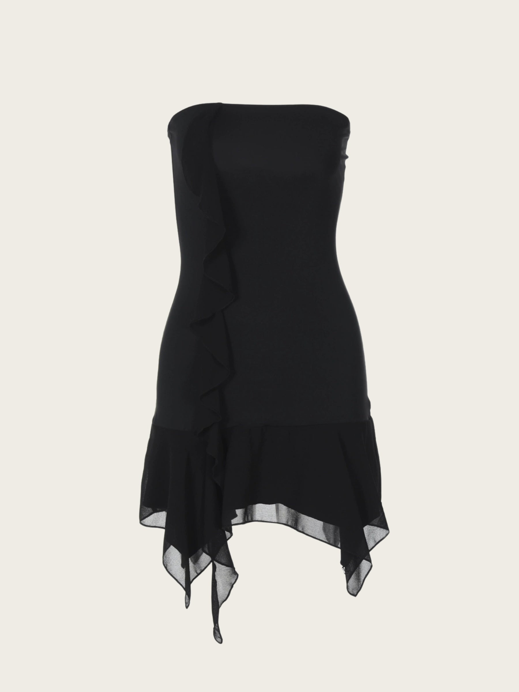 Aiertu  -Ramiyah Mesh Splicing Tube Dress aiertu