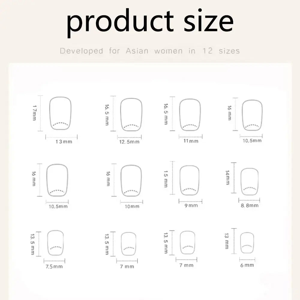 Aiertu  -  Fashion Wearable Manicure Fake Nails Gradients Bling French False Nails Glossy Full Cover Press On Nails for Women and Girls Aiertu