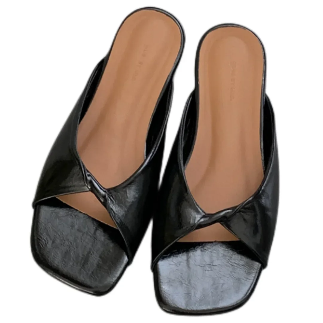 Aiertu  -  Flats Slippers Women Open Toe Sandals Summer Flip Flops Casual Shoes 2025 Trend Dress Party Shoes Woman Slides Designer Aiertu