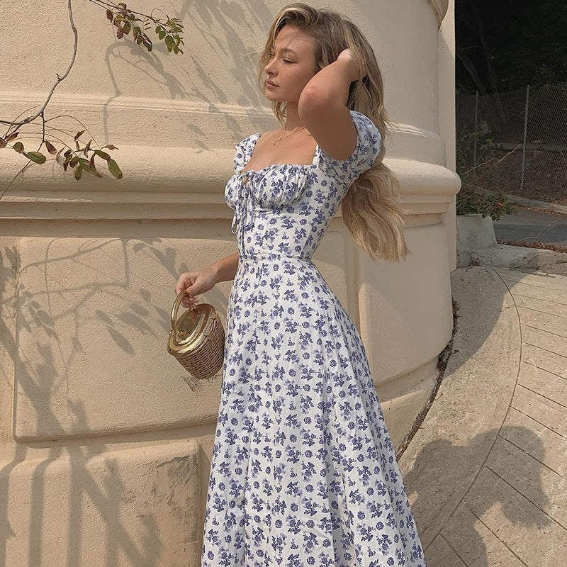 Aiertu - Summer Floral Print Dress Aiertu