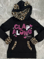 Aiertu  -  Japanese Style Leopard Printed Splicing Velvet Fur Cat Ear Cute Pullovers Harajuku Vintage Casual Long Sleeves Y2k Sweatshirts Aiertu