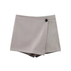 Aiertu  -  New Fashion Women Solid High Waist Wrap Elegant Shorts Skirts Aiertu