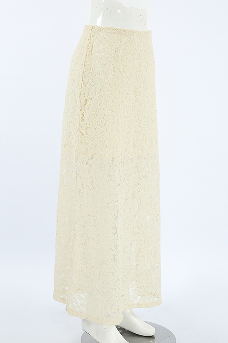 Aiertu  -Sexy Lace Straight Solid Color Bottoms aiertu