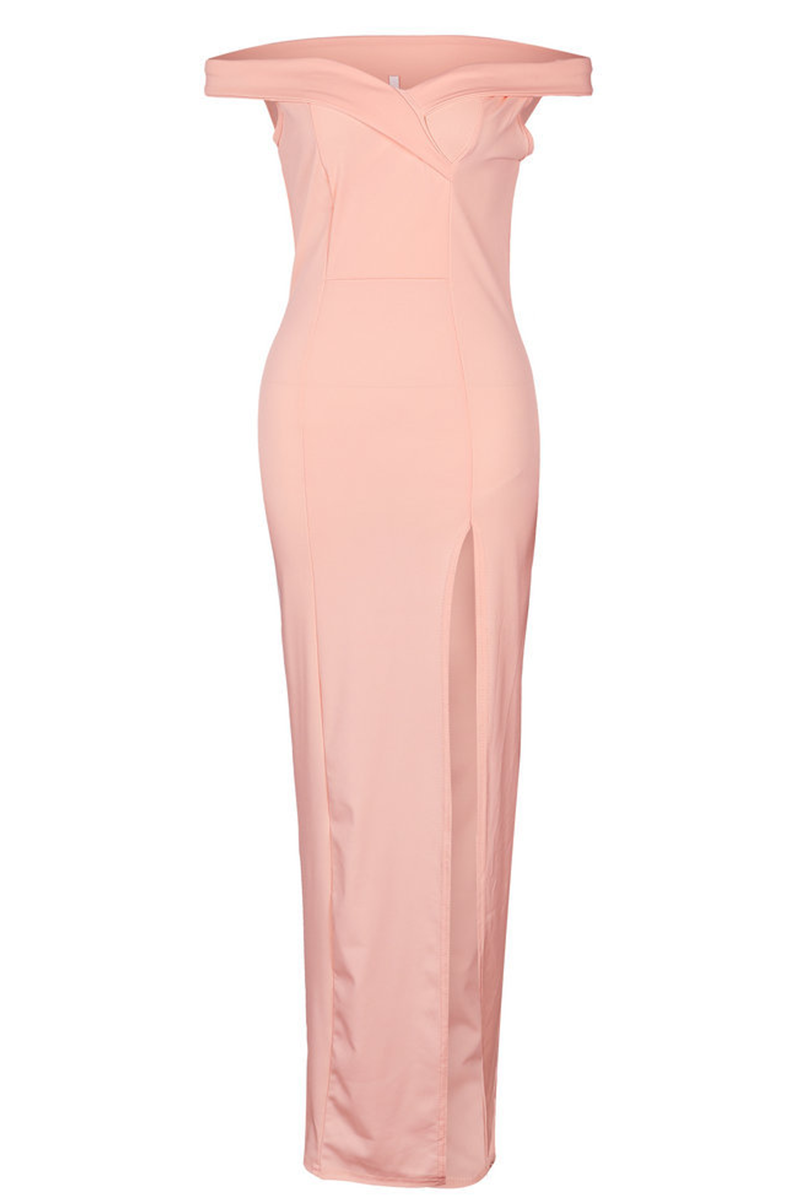 Aiertu  -  Fashion Elegant Solid Backless High Opening Off the Shoulder Irregular Dress Dresses(5 Colors) Aiertu