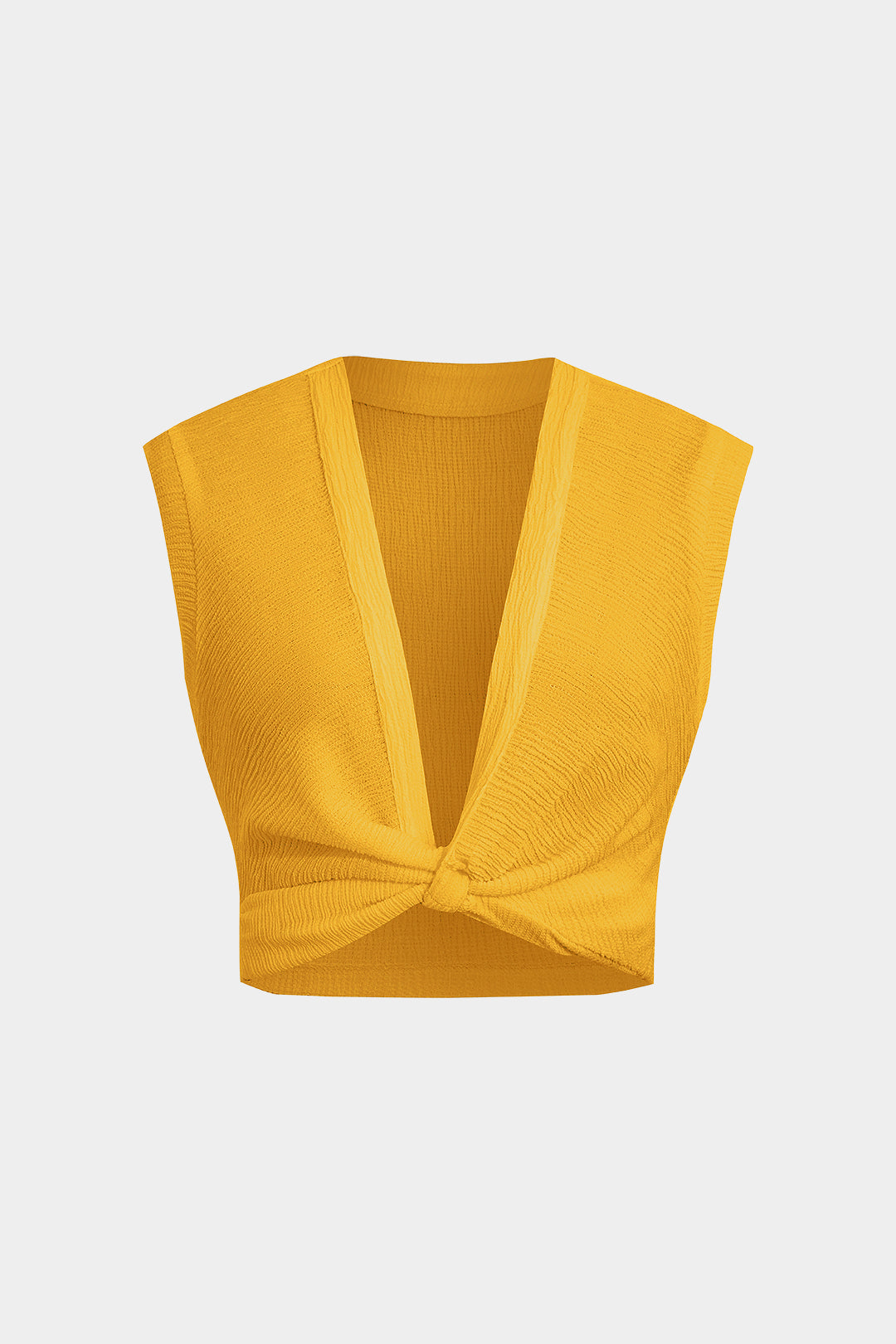 Aiertu  Twist Knot V-Neck Tank Top Aiertu