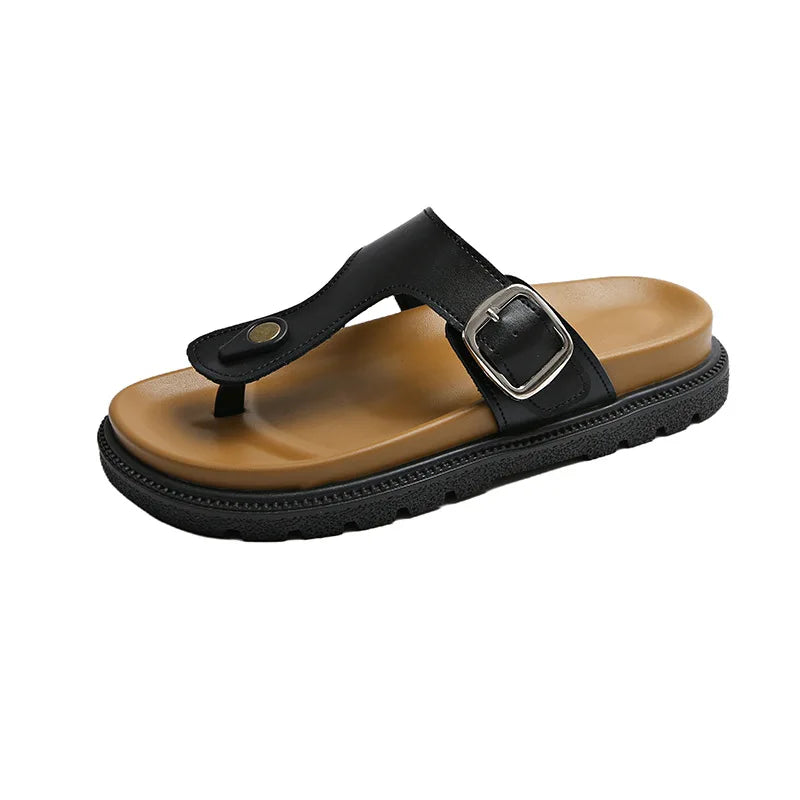 Aiertu  -  Summer Women Cork Slippers Outdoor Flip Flops Sandals Slippers Women Couple Beach Sandals for Women Shoes for Women Aiertu