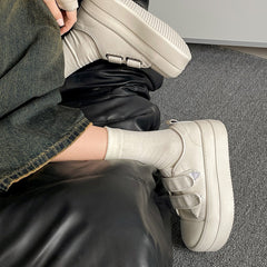 Aiertu  -  Women's Sneakers With Platform Thick Sole Hoof Heels Fabric Low Canvas PU Rubber Women's Sneakers With Platform Thick Sole Canva Aiertu