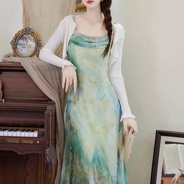 Aiertu  Sea Siren Ethereal Essence Style Dress Aiertu