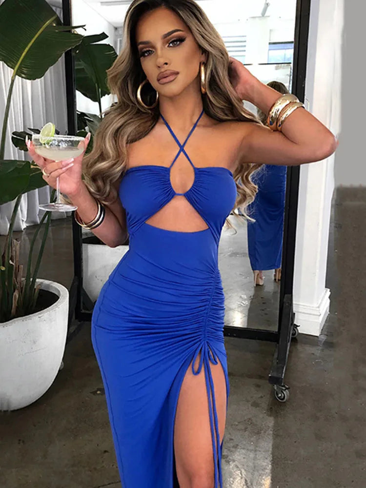 Aiertu Sleeveless Sexy Female Midi Backless Dresses Slim Night Club Party Women's Dress Bodycon Vestidos Elegantes Para Mujer Aiertu