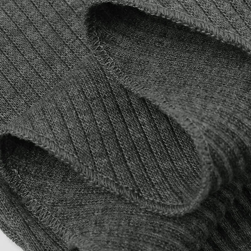 Aiertu  -  layered look inspo Y2K Grunge Asymmetrical Neck Knitted Sweater Women Sexy Off Shoulder Long Sleeve Rib-Knit Tee Solid Slim Short Pullover Aiertu