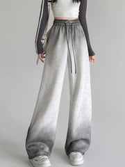 Aiertu  -  Vintage Tie Dye Y2K Sweatpants Women Streetwear High Waist Loose Pants Fall Casual American Retro Bf Hip Hop Trousers New Aiertu