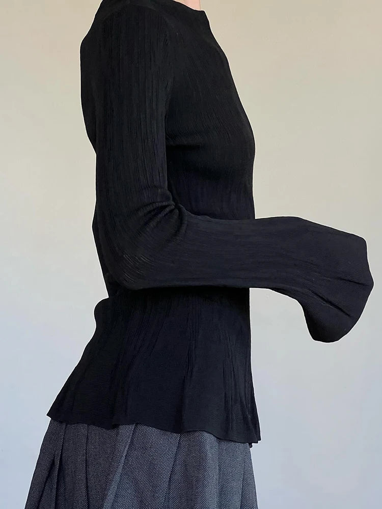 Aiertu  Seil Slim Pleated Top Aiertu