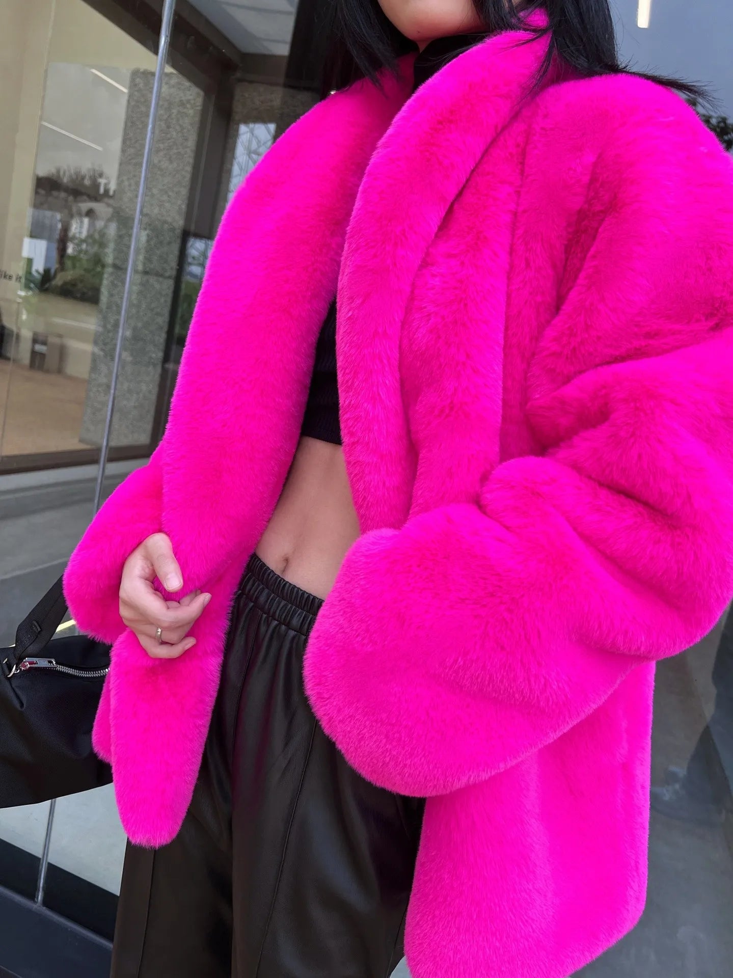 Aiertu  -  Winter Coats for Women Luxury Faux Fur Coat Women Vintage Fluffy Jacket Chic Loose Fur Coats Outerwears Puffer Jacket Women Aiertu