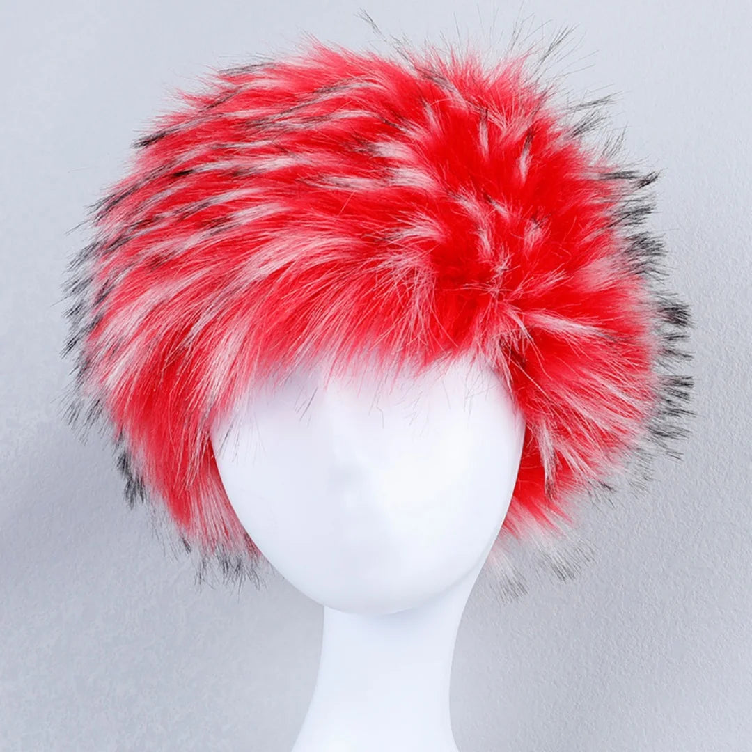 Aiertu  -  Fluffy Faux Fur Beanie Hats For Women Girl Winter Outdoor Thick Plush Keep Warm Russian Ski Hat Luxury Fashion Party Panama Caps Aiertu