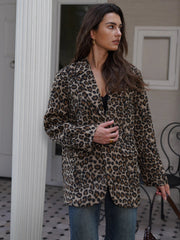 Aiertu  -  2026 Fall / Autumn Winter New Women Fashion Basic Leopard Jacket Basic Blazer Aiertu