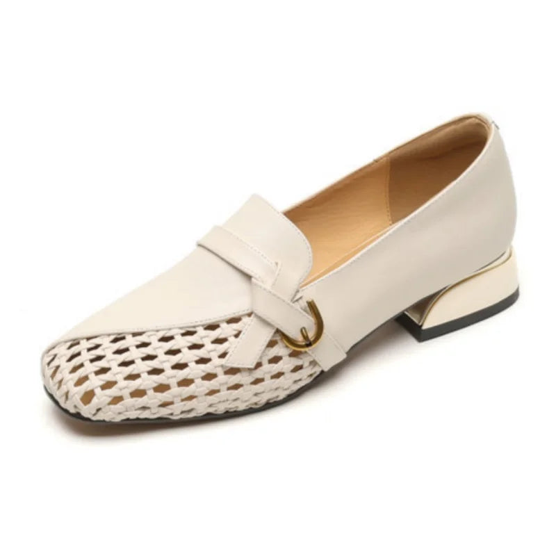 Aiertu  -  Women Shoes Fashion Loafers 2025 Summer New Design Hollow Slip On Breathable Mesh Elegant Women Flat Shoes Walking Casual Shoes Aiertu