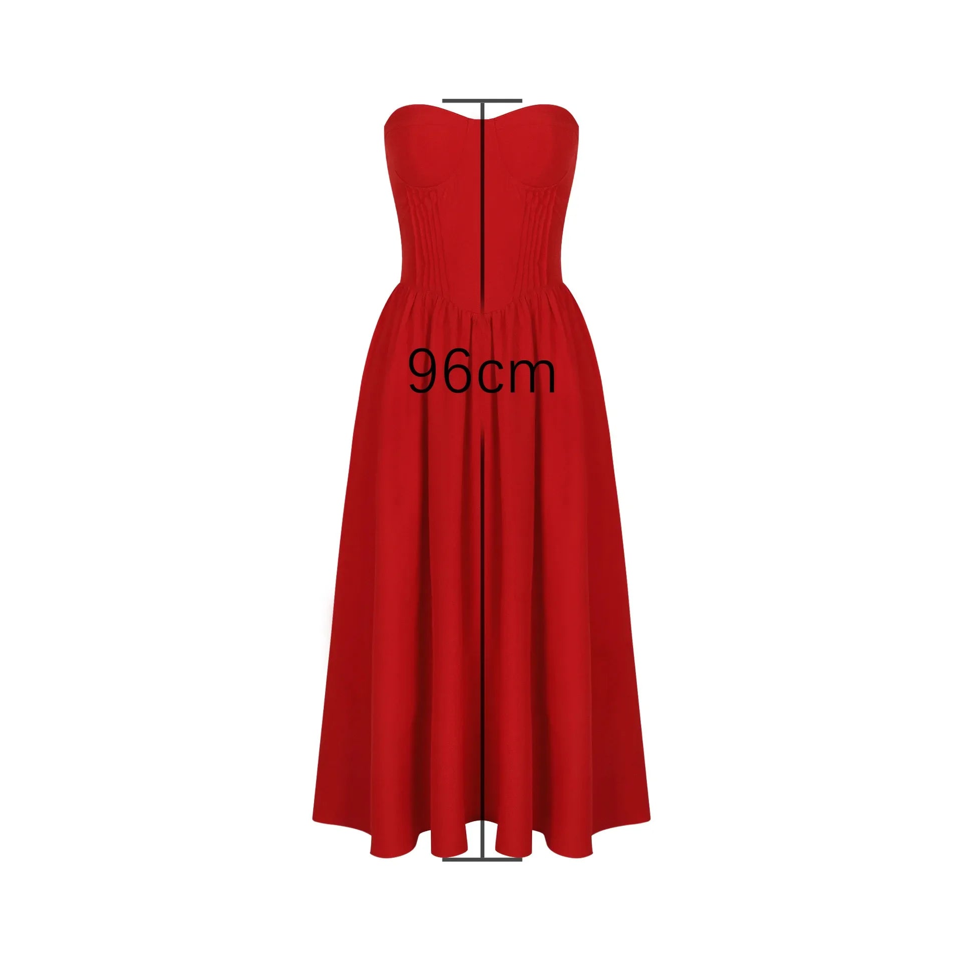 Aiertu  -  2026 Summer One-piece Dress Strapless Bodycon Dress Red Sexy Party Dresses Fashion Women's Clothing Aiertu