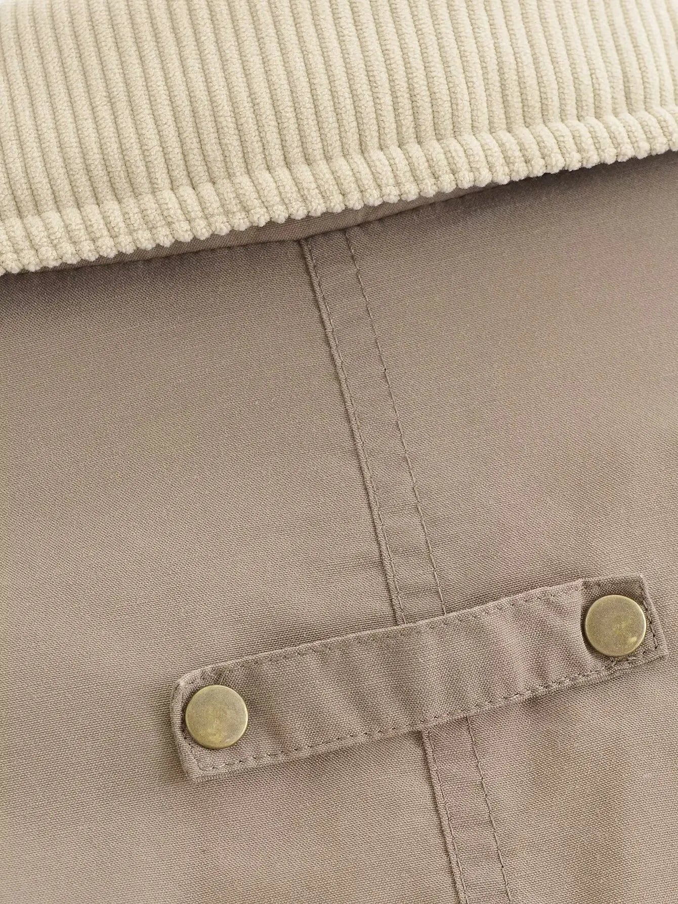 Aiertu  -  European and American style fashion contrast color collar cotton coat women's winter new style warm cotton coat jacket tops Aiertu