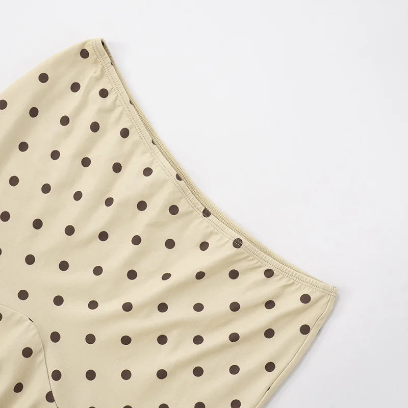 Aiertu  -  Polka Dot Print Two Piece Set Sleeveless Top and Long Skirt Elegant Fashion Matching Sets Woman Summer Outfit P85-DZ42 Aiertu