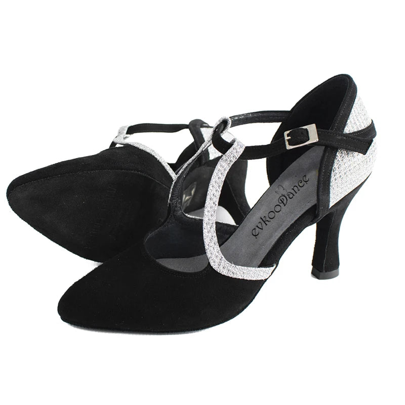 Aiertu  -  Hot Customized Women Ballroom Shoes Pratice Dancing Shoes Latin Ballroom Dance Shoes Ladies Latin Dance Shoes 7cm Party Shoes Aiertu