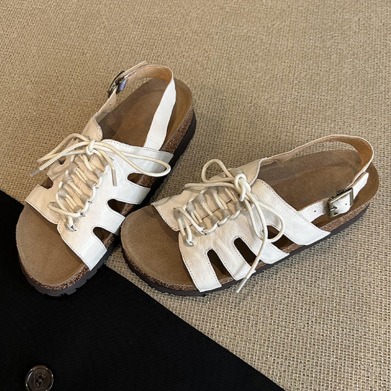 Aiertu  Summer New Style Women's Sandals 2025 Casual Platform Roman Lace-up Sandals Outdoor Comfy Women Sandals Shoes Zapatos De Mujer Aiertu