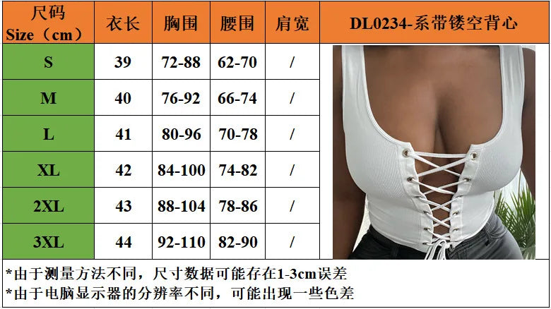 Aiertu  -  new European women's clothing fish bone bra vest for women Spice Girls summer straps hollowed-out short sleeveless top for women Aiertu