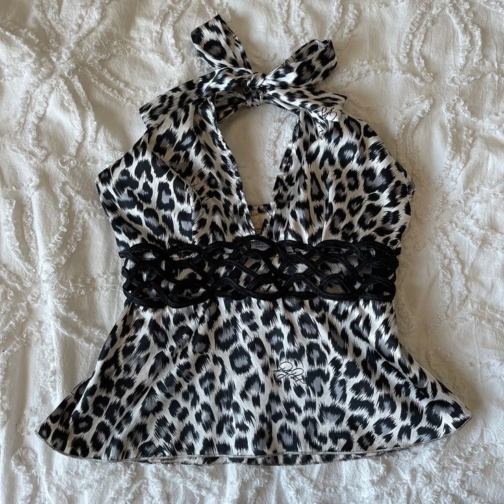 Aiertu  -  Y2k Tops Camis Women Clothing Leopard Punk Sexy Sling Lace Aesthetic Crop Top Baby Tee Slim Gothic Backless Femme Grunge T shirt Aiertu