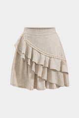 Aiertu  -  Linen Ruffle Skirt Aiertu