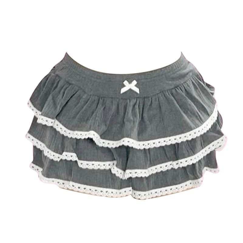 Aiertu summer inspo Y2K Cute Women Skirt Retro Hip-hop Sweet Bow Fashion Streetwear Summer Sweetheart Campus Harajuku Casual Solid Color Mini Skirt Aiertu