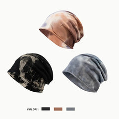 Aiertu  -  Beanies Men Tie Dye Hats Women Skullcap Unisex Warm Cotton Autumn Winter Caps Outdoor Fashion Hip-Hop Beanie Cap Gorras Aiertu