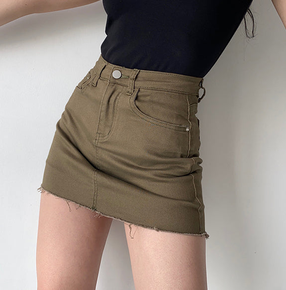 Aiertu - Edgy Gal Denim Skirt - new trend inspo - trashy outfits - dinner outfits Aiertu