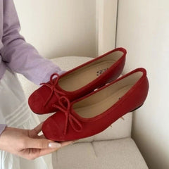Aiertu  -  Bow Women Ballet Flats Shoes Casual Shallow Loafers Shoes Elegant Women's Sandals 2025 Summer Comfort Sneakers New Woman Shoes Aiertu