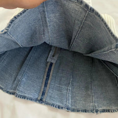 Aiertu  -  Y2K Retro Cotton Edge Denim Short Skirt Women Harajuku Fashion Low Waist Mini Skirt Autumn and Winter Sexy Hottie Slim Hip Skirt Aiertu