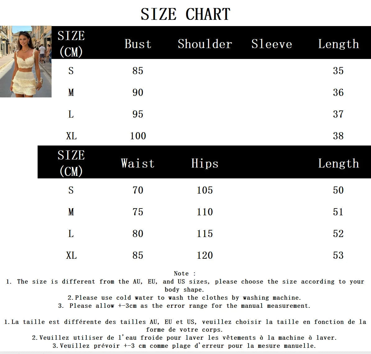 Aiertu  -  Hollow Out Knit Two Piece Set Women Sleeveless Cropped Tank Top+Tassel Mini Skirts Summer Holiday Elegant Sexy Skirts 2025 New Aiertu