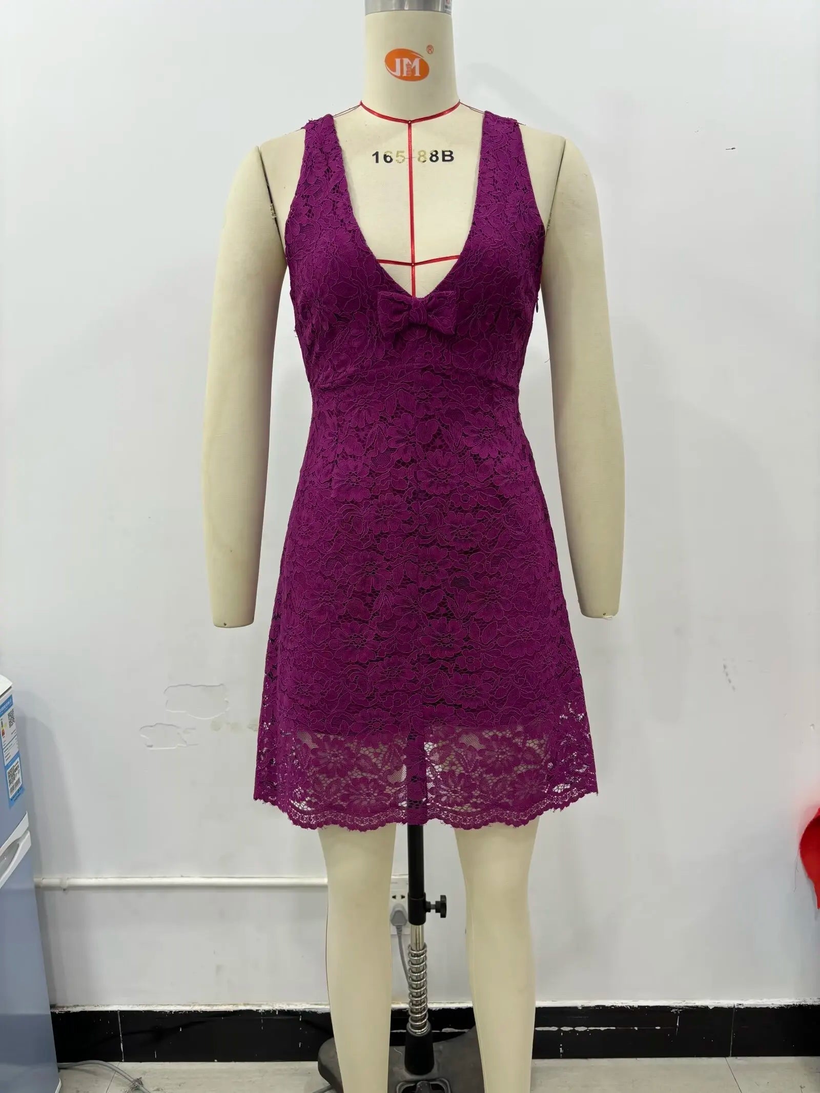 Aiertu  -  High-end lace short suspender dress for women summer new French style pure desire sexy backless A-line skirt Aiertu